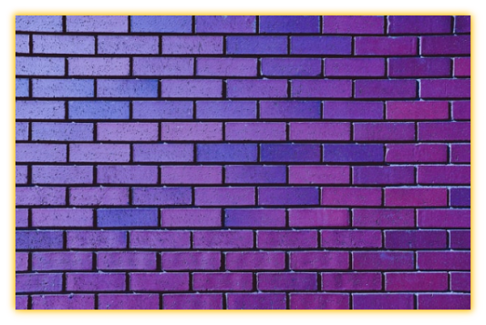 A purple brick wall